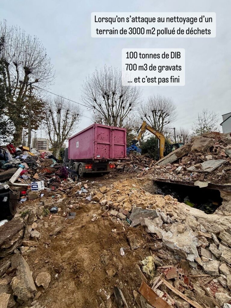 Nettoyage de dechets DIB dans le 77